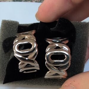 Chic Silver XO Earrings